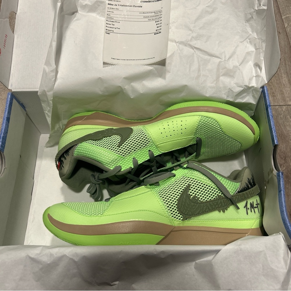 Nike JA 1 Lime Blast FD6565300 Brand New in the box never worn Ja Morant